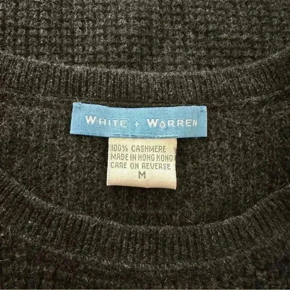 White + Warren Cashmere Vest Dark Gray M - Picture 5 of 7
